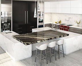 Đá ốp phòng bếp